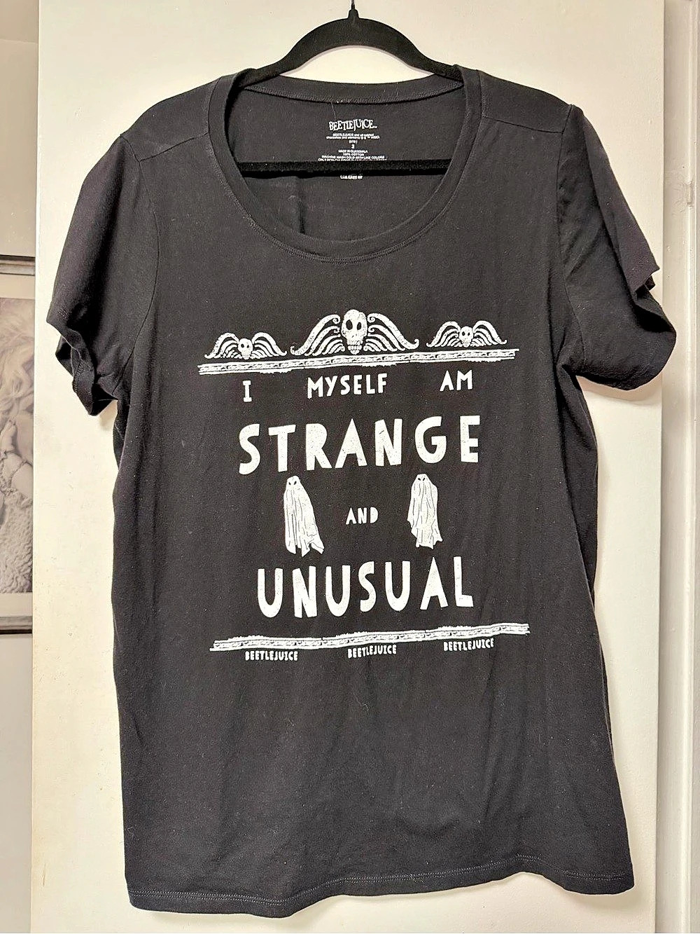 Torrid Women’s Beetlejuice I Myself Am Strange and Unusual Graphic Tee Black, 2x